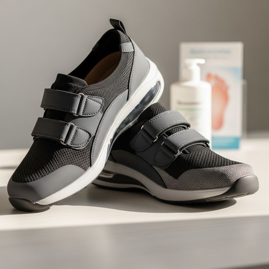 Discover how diabetic shoes, socks, and footwear choices can be critical for protecting diabetic feet, preventing complications, and promoting mobility.