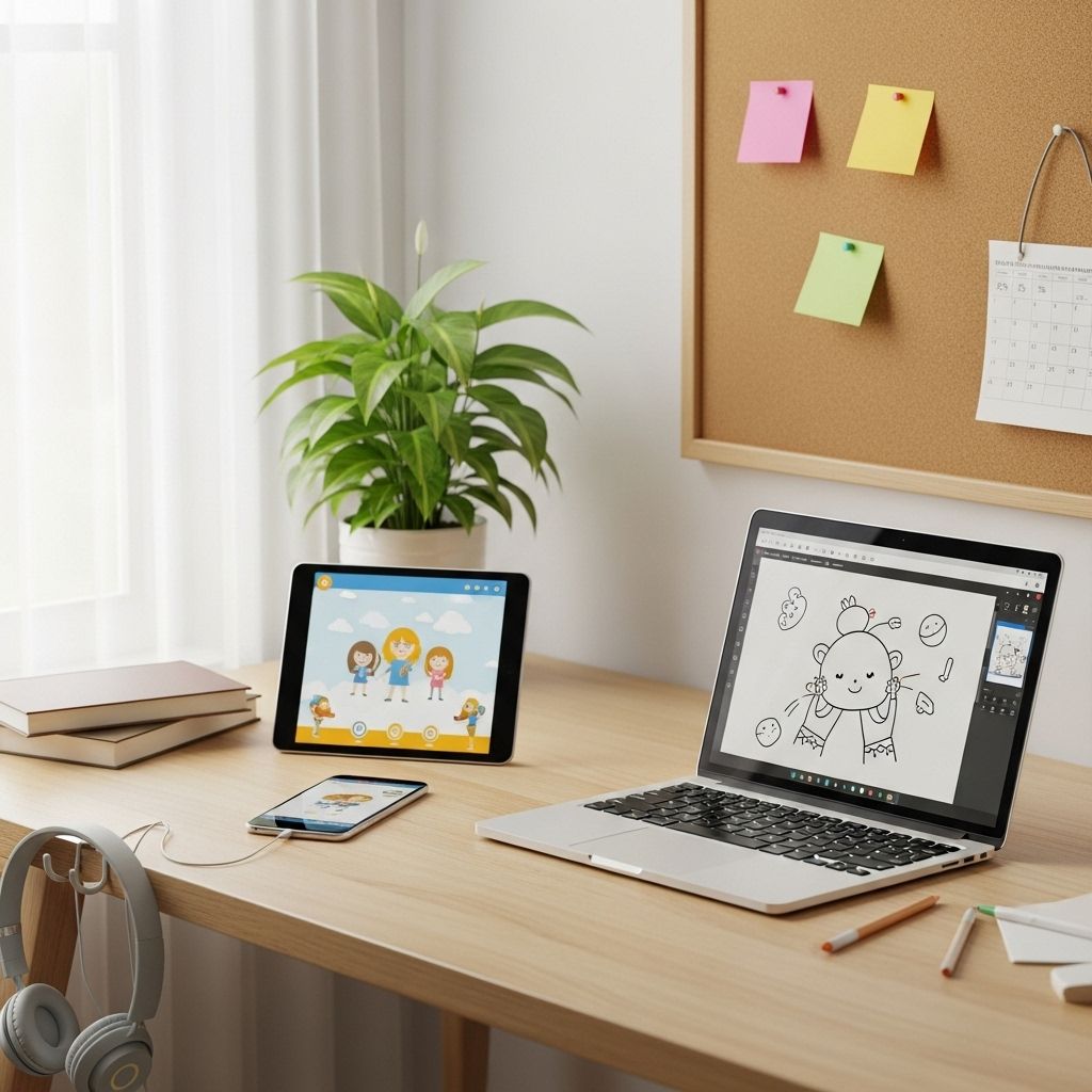 Organized screens pave the way for safe, focused learning and mindful family routines.