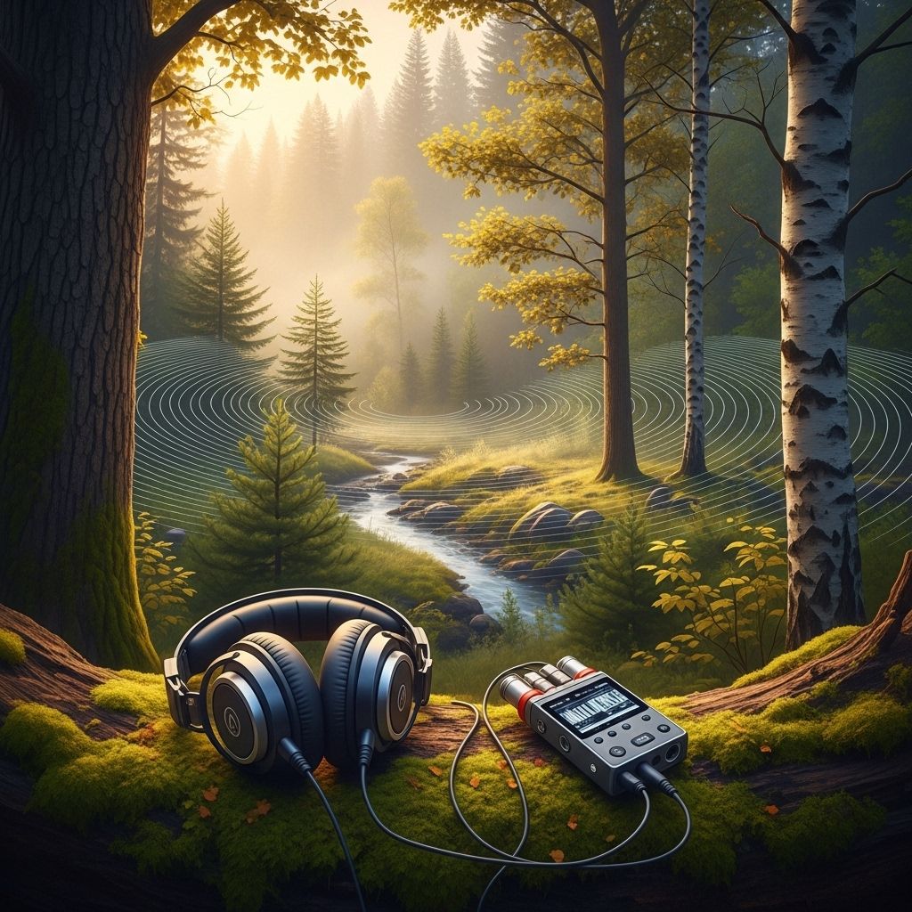 Experience the immersive audio tapestry of forests from around the globe, brought together into a unique and interactive digital soundmap.