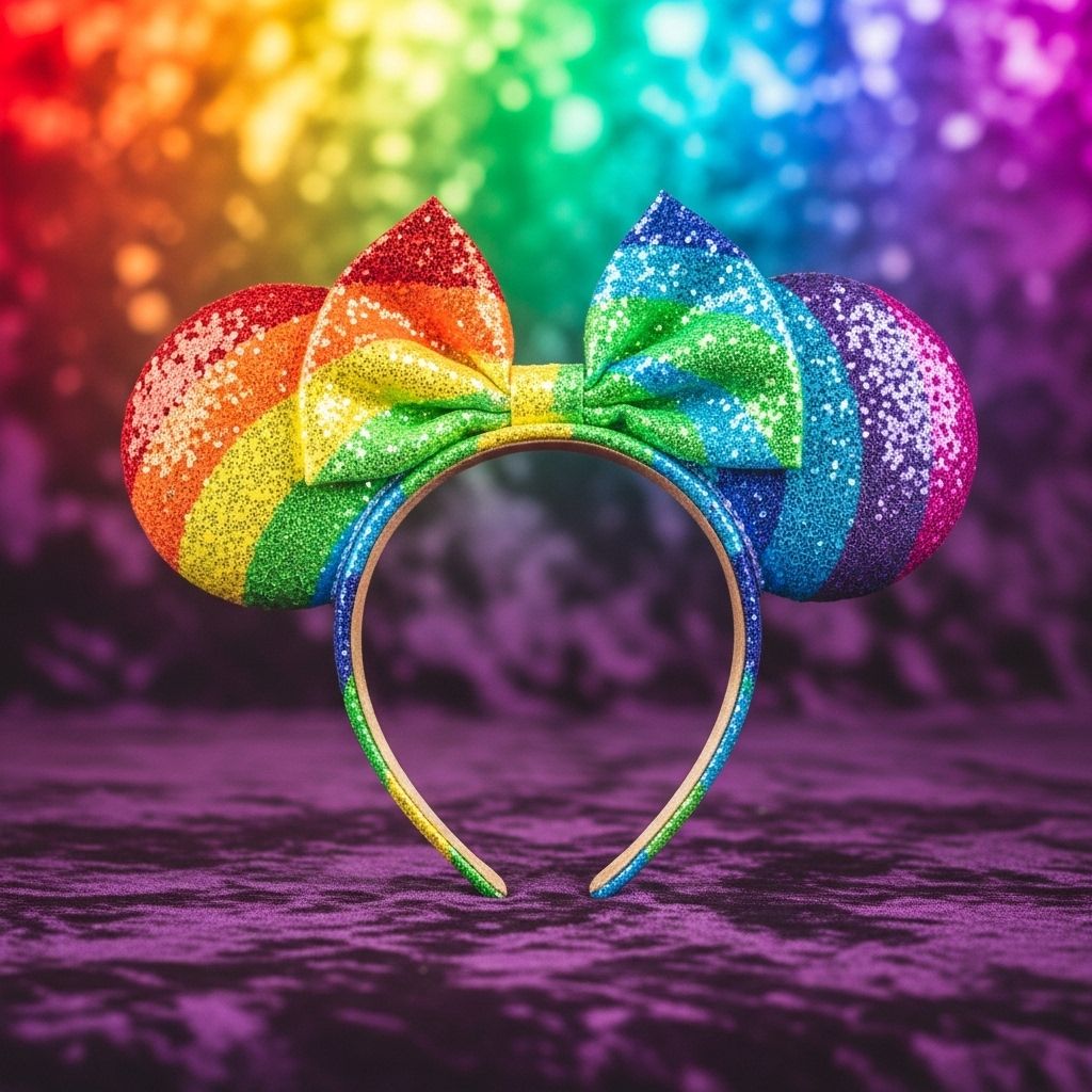 Discover Disney's vibrant Pride collection featuring iconic Mickey ears and accessories