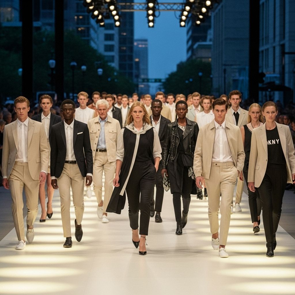 DKNY’s Groundbreaking Diversity: Redefining the Fashion Runway Celebrating diversity and inclusivity, DKNY's 2014 runway set a new standard with models of all backgrounds and body types.
