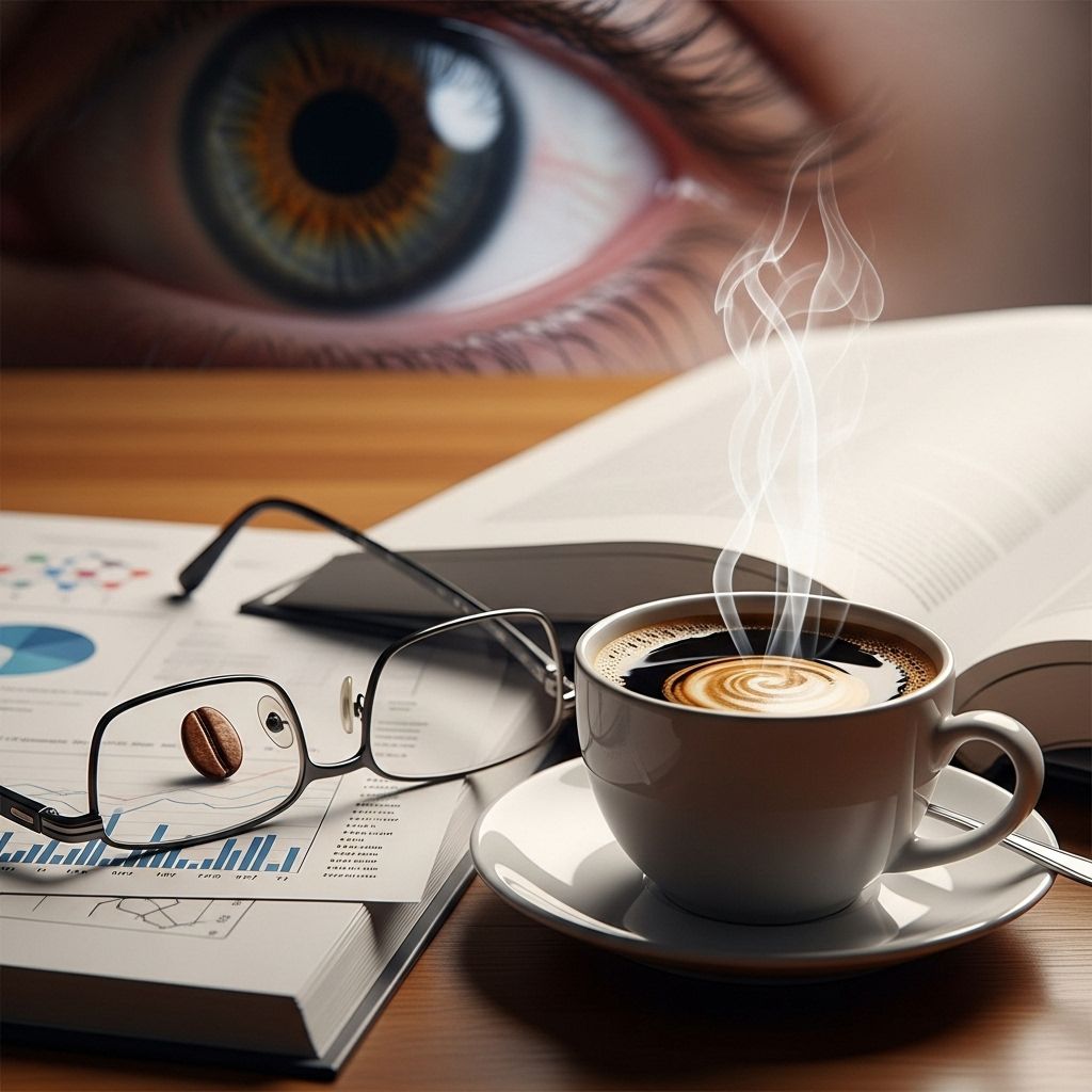 Explore the complex relationship between coffee consumption and eye health, including risks, benefits, and scientific research findings.