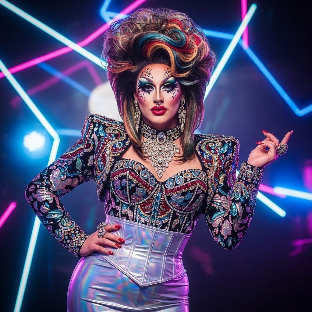 NYC drag icon Dot DeVille redefines glamour with a dazzling ’90s throwback and an inspiring journey on Cosmo Queens.