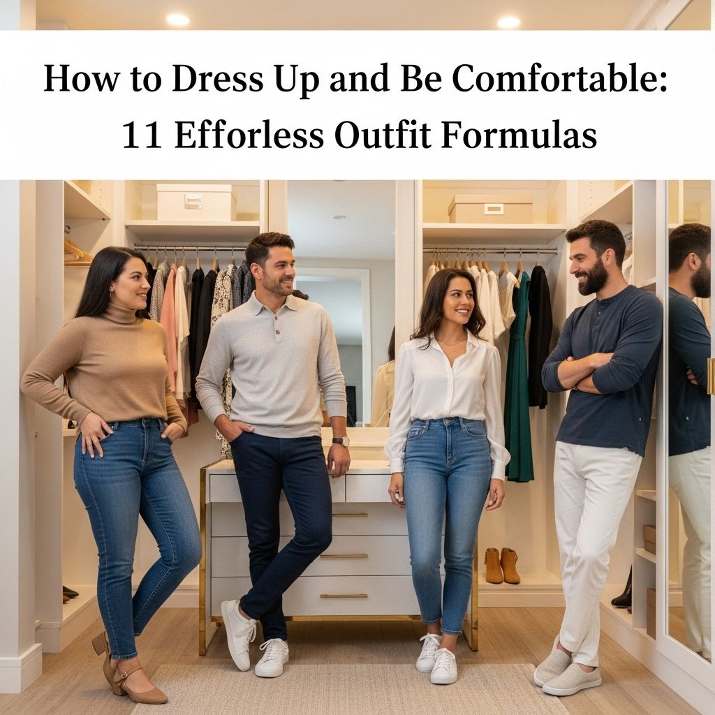 How to Dress Up and Be Comfortable: 11 Effortless Outfit Formulas Discover how to create chic, elevated looks without sacrificing comfort, using these easy and versatile styling formulas.
