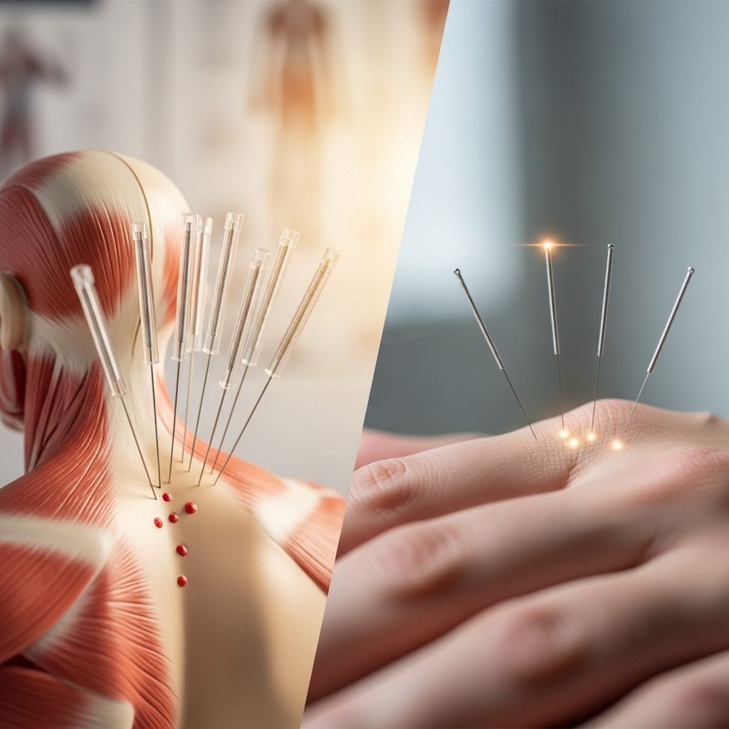Dry Needling vs. Acupuncture for Pain: In-Depth Comparison of Methods, Effects, and Outcomes The right therapy technique delivers focused muscle relief while boosting wellness.