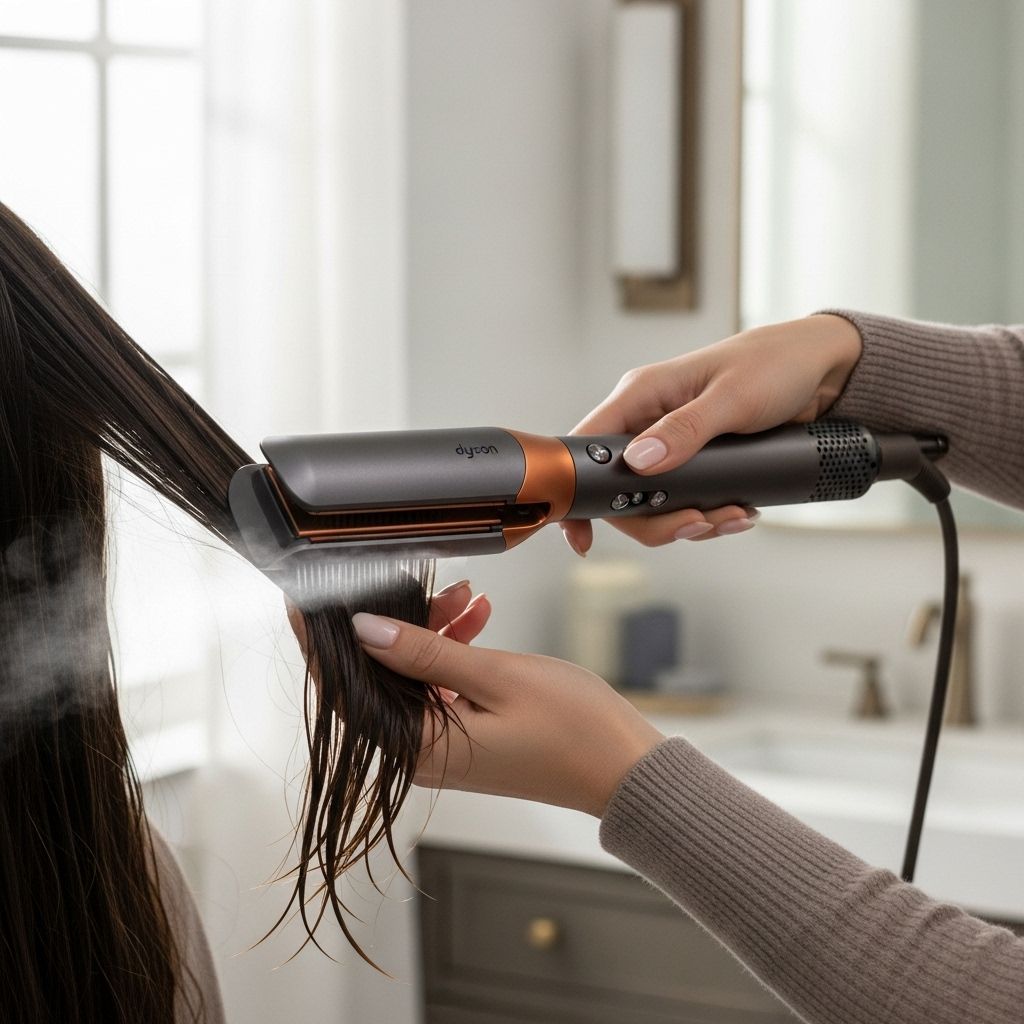 Revolutionary hair straightening technology that transforms wet hair to sleek straight styles