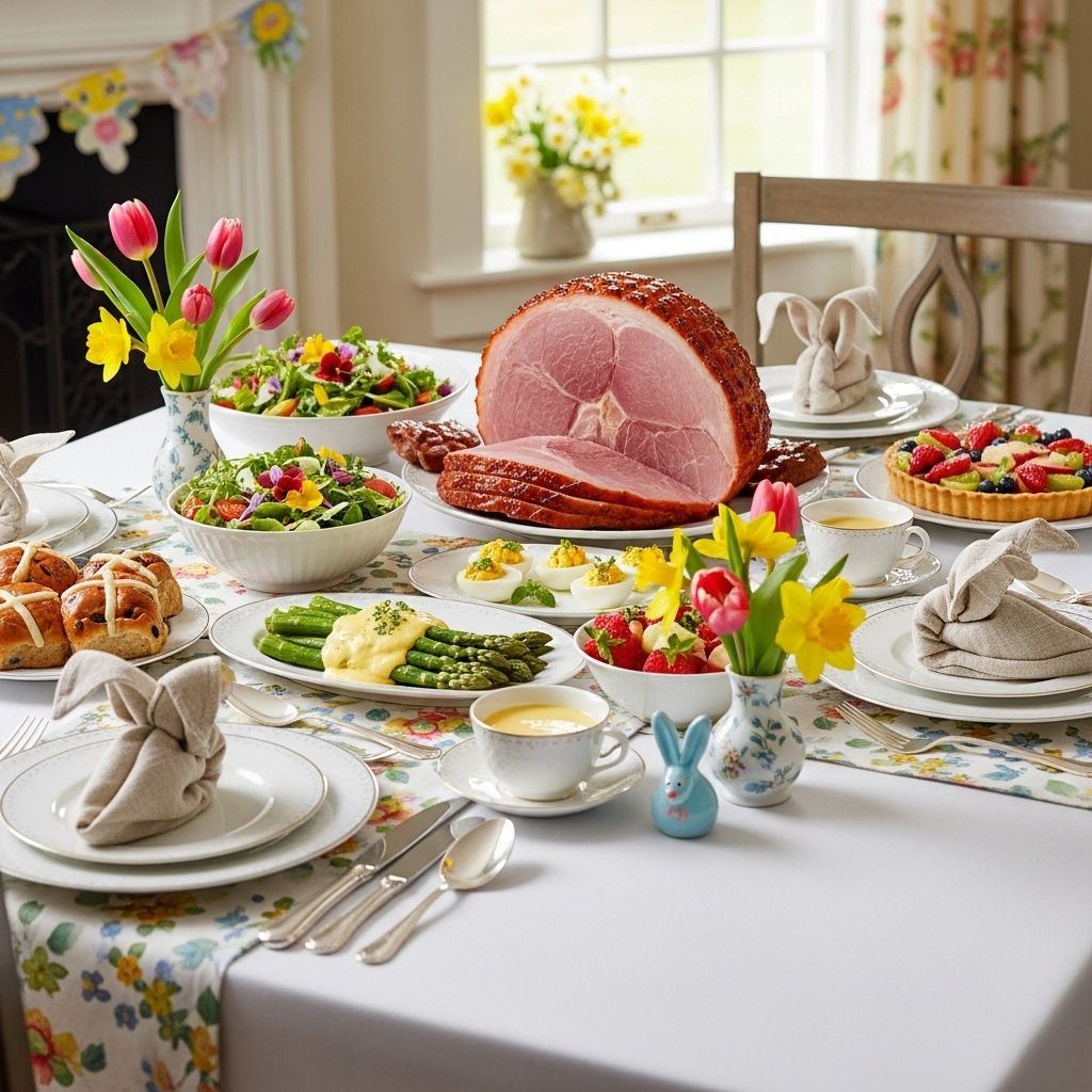 Brighten your table with make-ahead dishes and seasonal finishing touches.