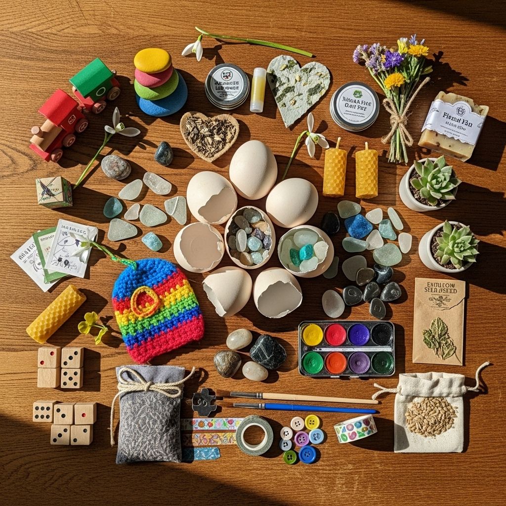 Eco-friendly and waste-free Easter egg filler ideas that enchant kids and tread lightly on the planet.