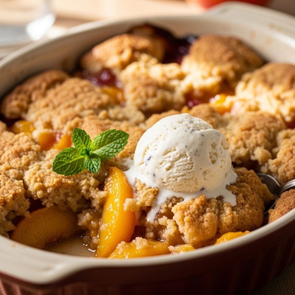 Easy Homemade Peach Cobbler Recipe: Sweet, Buttery, and Perfect for Summer Make a classic, buttery peach cobbler with fresh peaches and a cookie-like crust—simple, delicious, and perfect for summer.