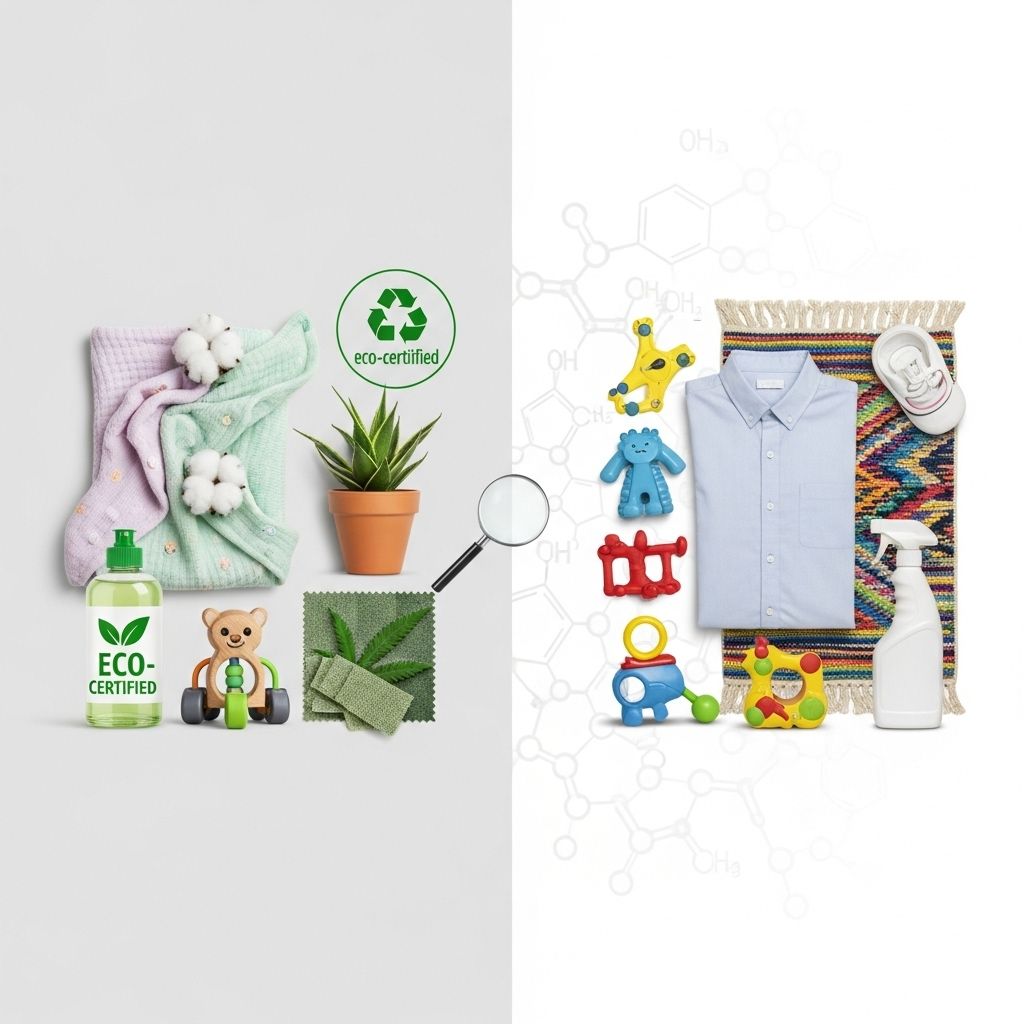 Navigate sustainable shopping for clothing, furnishings, and children's products by understanding eco-certifications and PFAS-free standards.