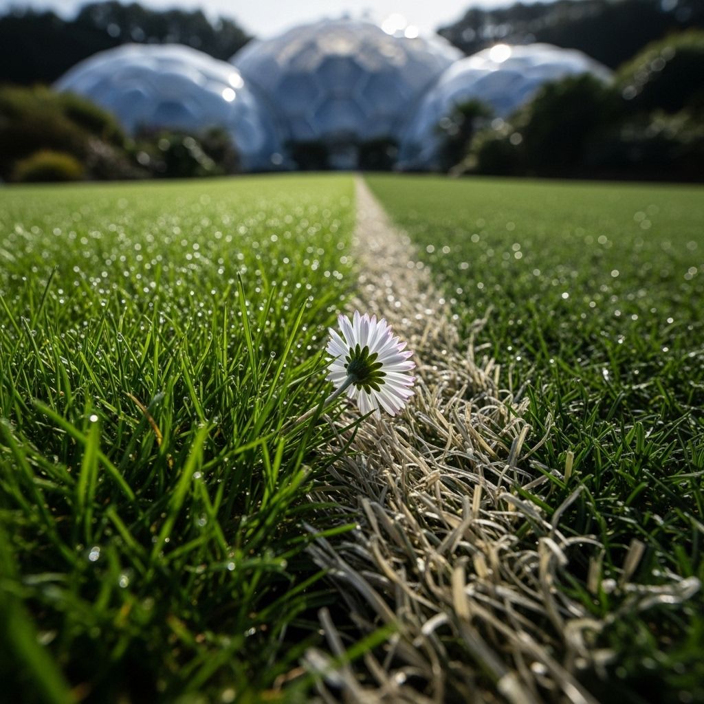 How the Eden Project’s artificial lawn experiment sparked debate on plastic grass, sustainability, and our relationship with nature.