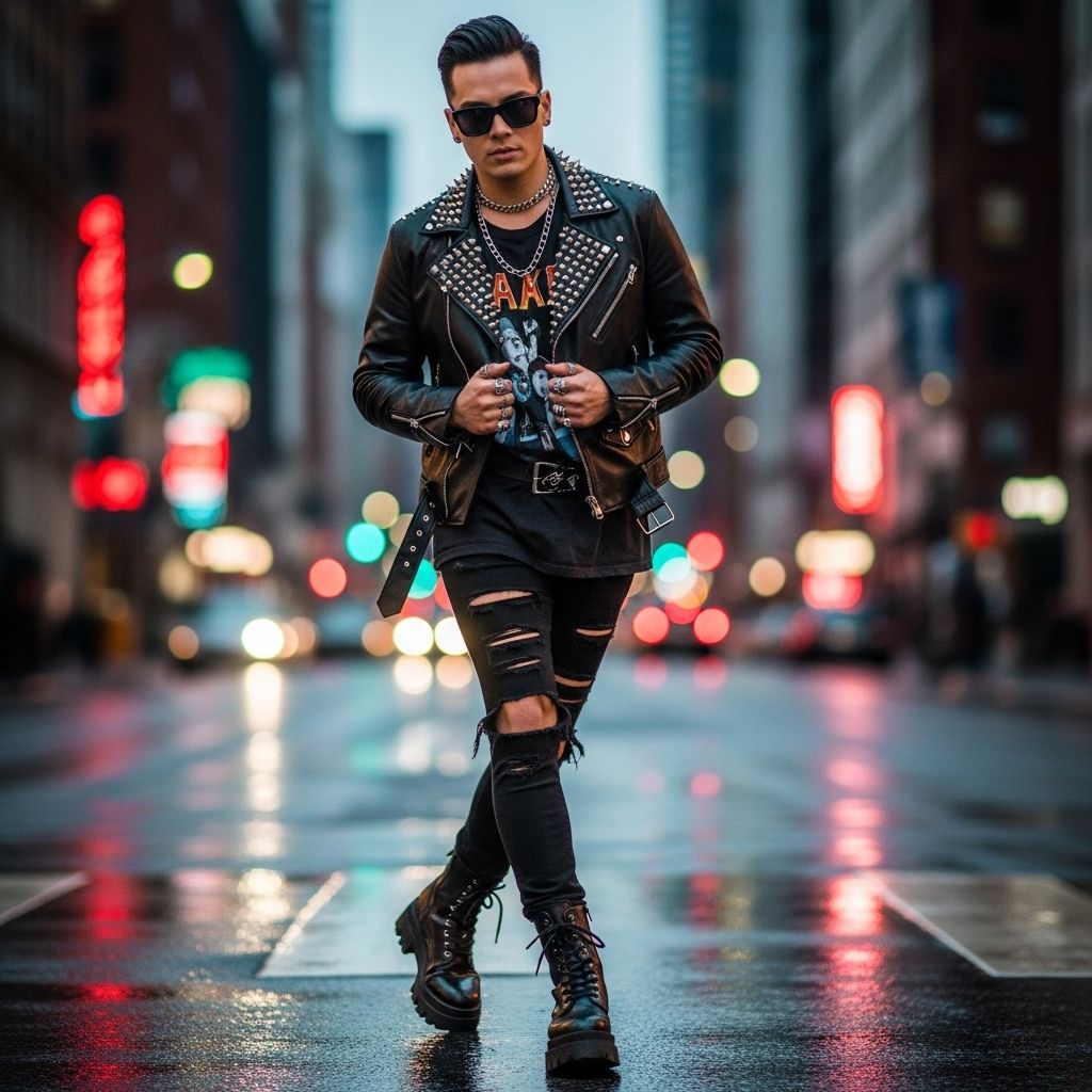 From plaid and leather to bold prints and platforms, discover edgy outfits that effortlessly blend attitude and polish—yes, even for the office.