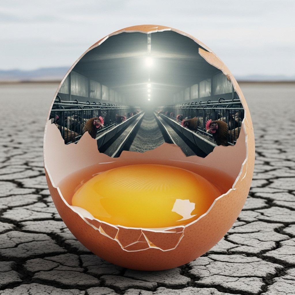Explore the drivers behind the ongoing egg shortage, the hidden cruelty in industrial egg farming, and why reform is essential for a more ethical, sustainable system.