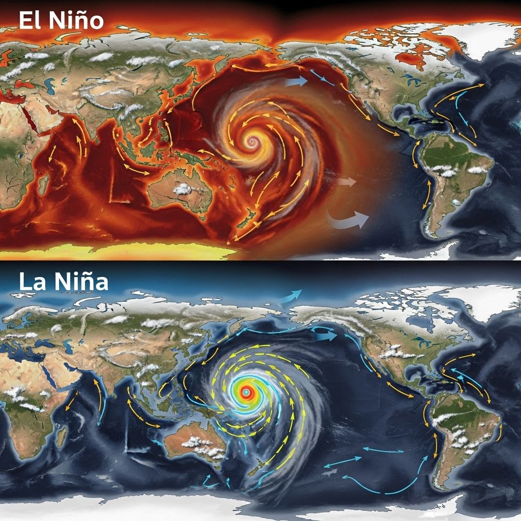 Understanding the opposing Pacific phenomena that drive dramatic shifts in weather around the globe.