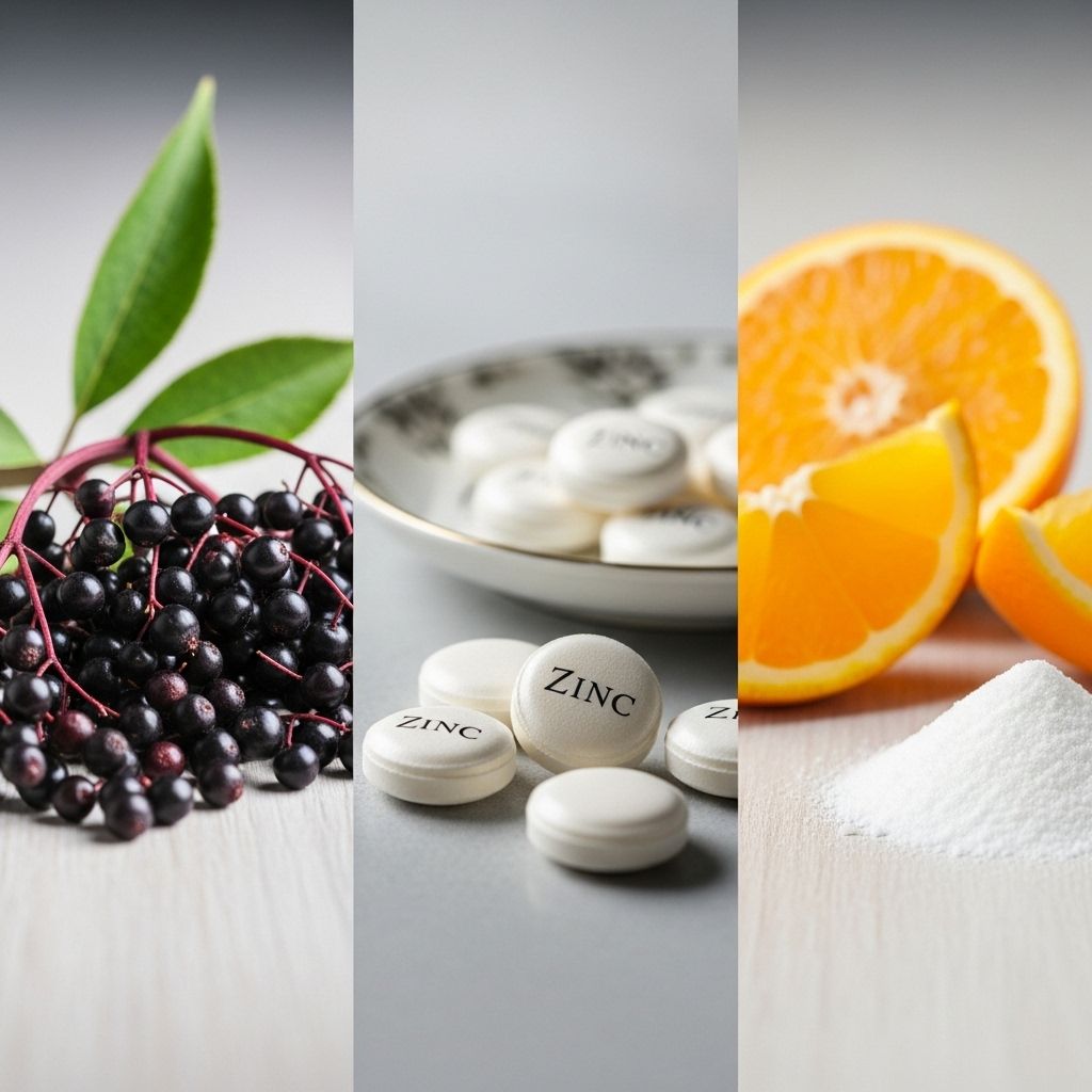 Elderberry vs. Zinc vs. Vitamin C: Comparing Immune Booster Effectiveness, Safety, and Uses Get safe dosage and usage tips to enhance each supplement's health impact.