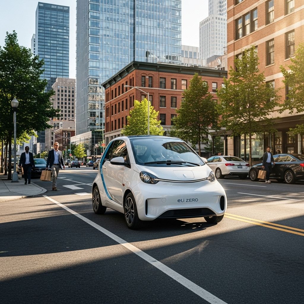 Meet the Eli ZERO, a new two-seater EV designed to change short-distance urban mobility with efficiency and style.