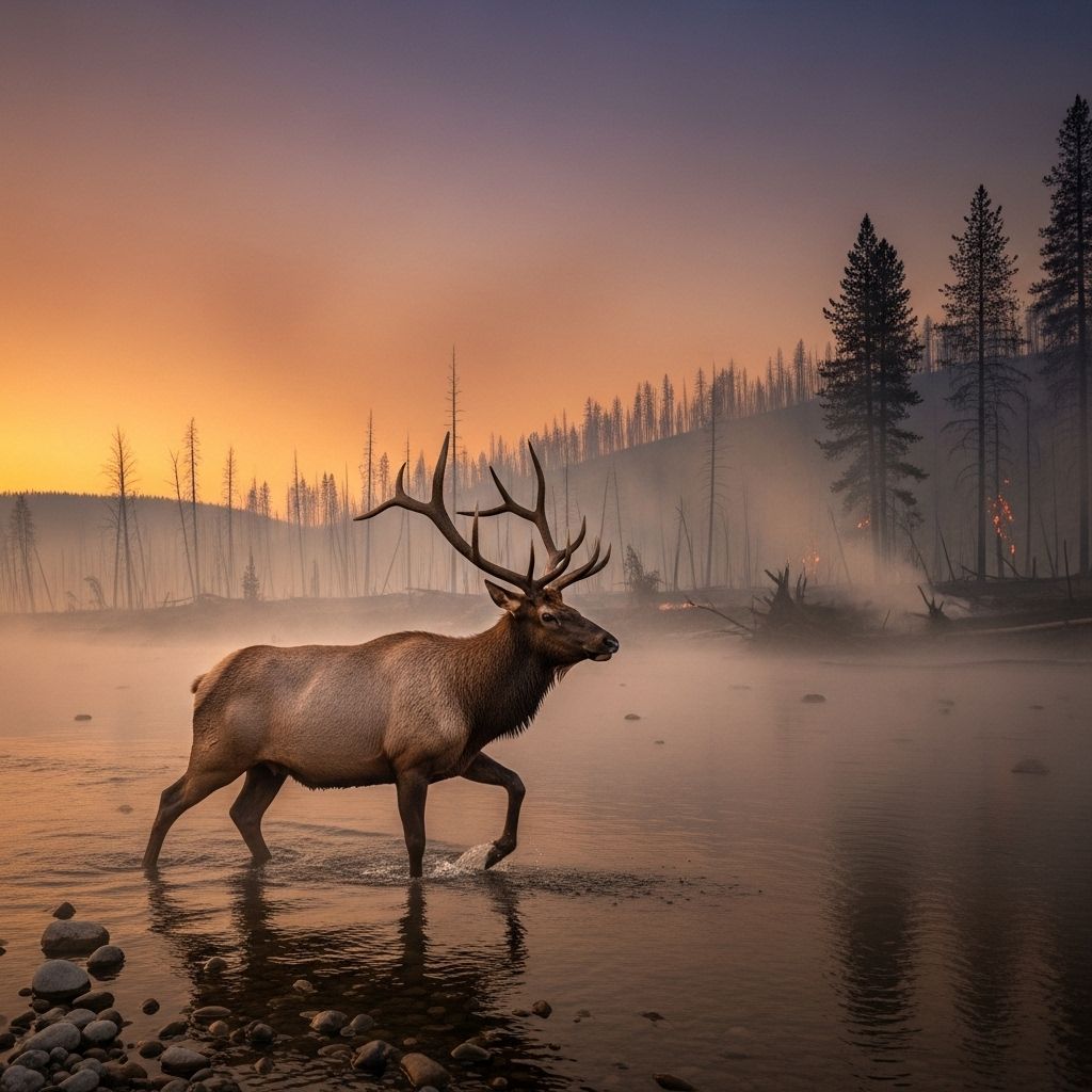 The power of one image: How John McColgan’s 'Elk Bath' sparked global awareness of wildfire impacts, wildlife resilience, and environmental change.