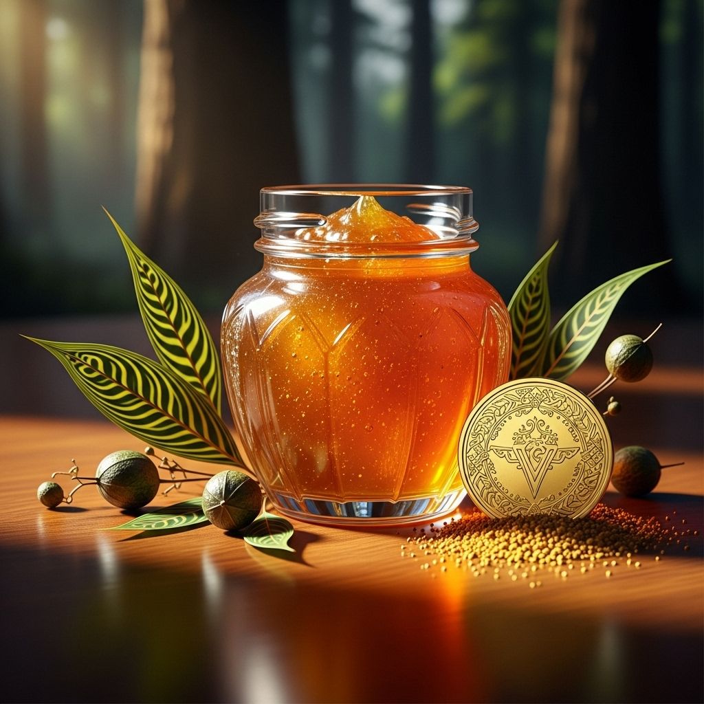 Elvish honey from Turkish caves: ultra-rare, highly prized, and valued far above gold for its purity, flavor, and healing lore.