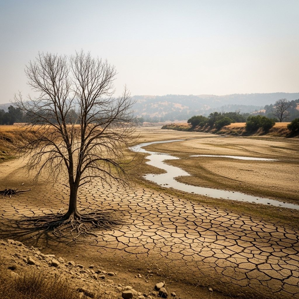 Exploring the widespread effects of prolonged drought on California’s ecosystems, agriculture, and communities.