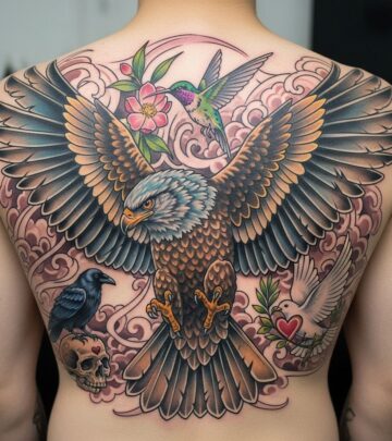 From swallows to eagles, each motif embodies freedom and personal transformation.