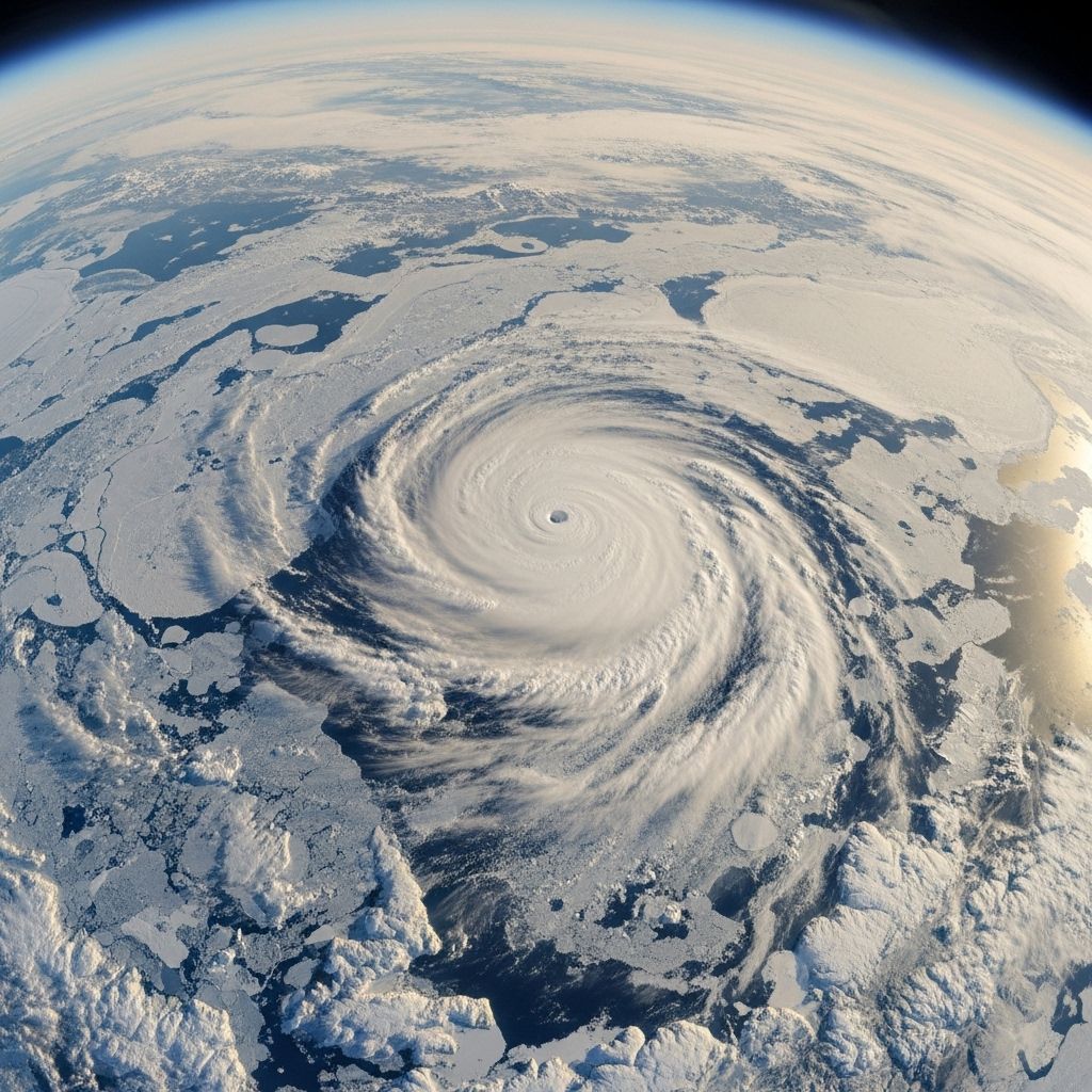 Unraveling the impact of extratropical cyclones on Arctic sea ice, weather patterns, and climate variability.