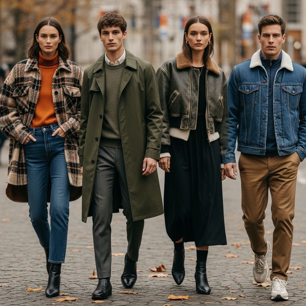 Stay ahead of the style curve with this season’s top fall jacket trends, from classic trench coats to bold faux-fur and edgy leather.