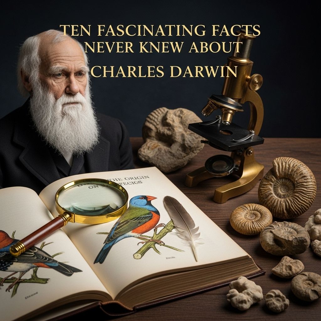 Explore some of the lesser-known facts about Charles Darwin, the renowned naturalist whose ideas changed the world forever.