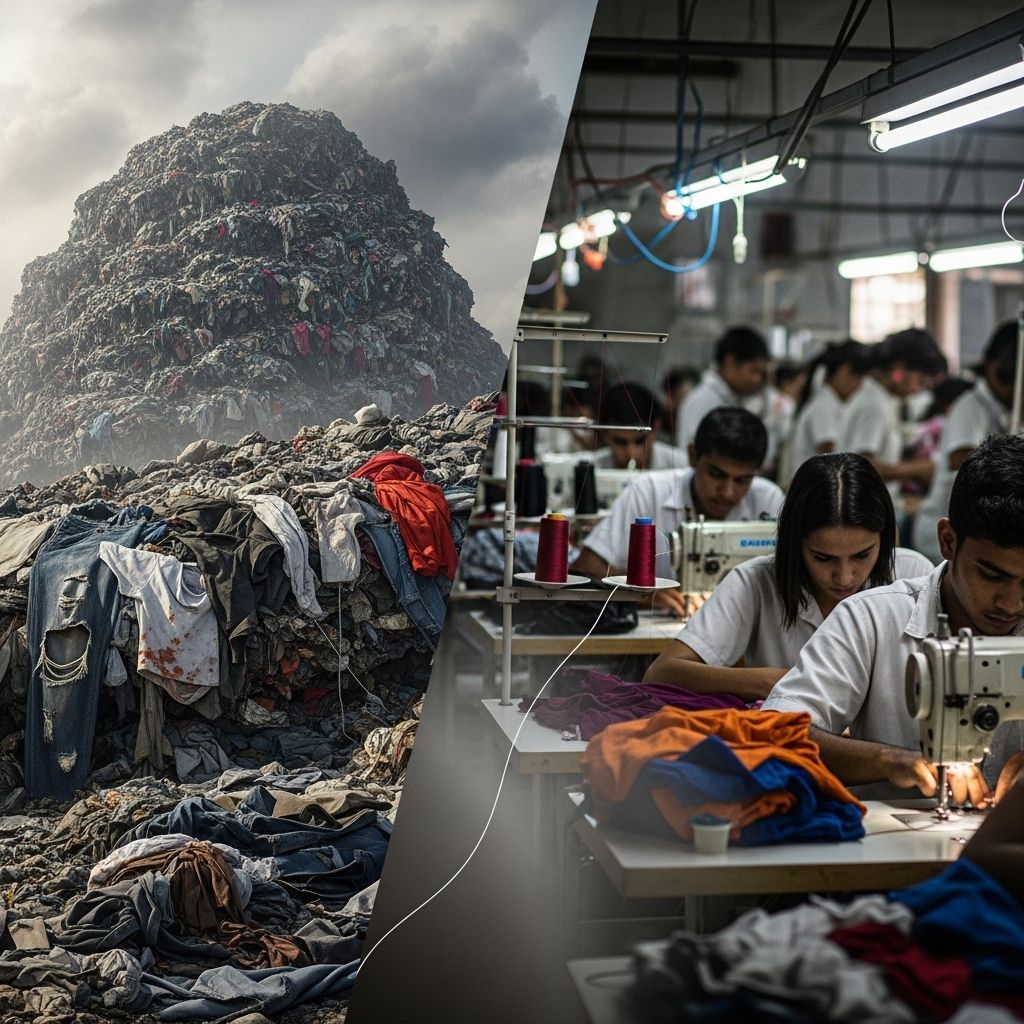 Unmasking the hidden costs of fast fashion on our planet, people, and industry with comprehensive statistics and solutions.