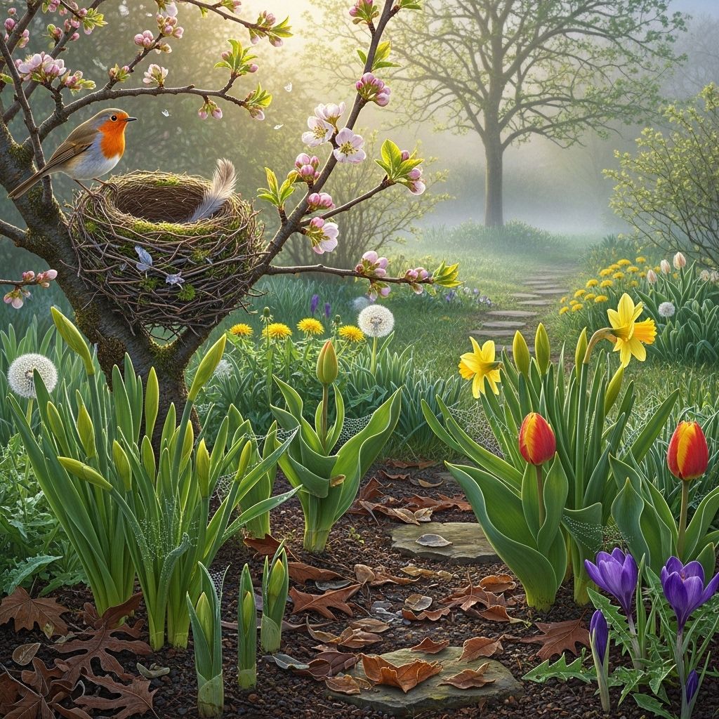 From snowdrops to blossoming trees, discover how to spot the first vibrant chapters of spring in your own backyard.