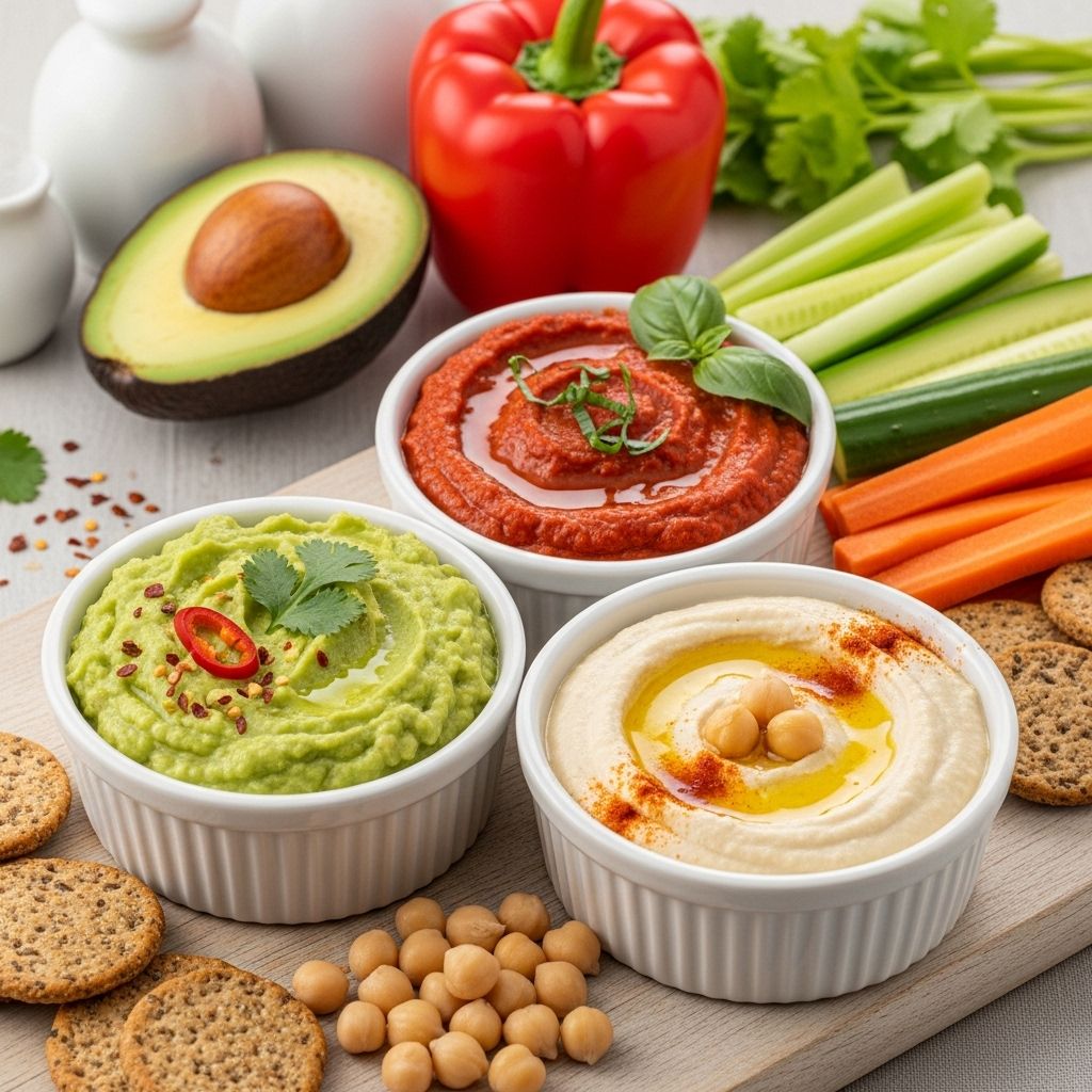 Whip up these three Flat Belly Diet dips—each packed with MUFAs and big on flavor—to fuel your weight loss snacking.