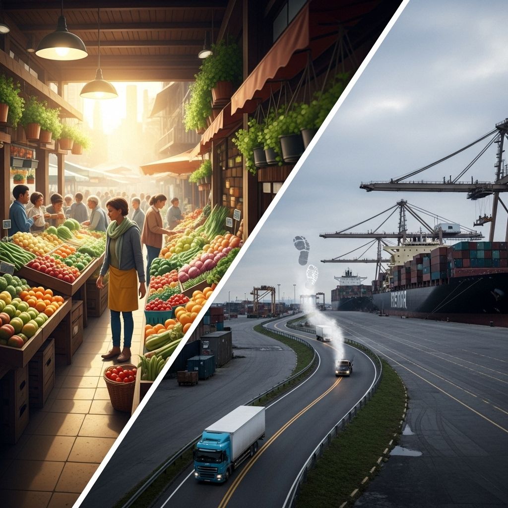 Examining the real carbon footprint of food miles and why 'eating local' is not always the climate solution it seems.