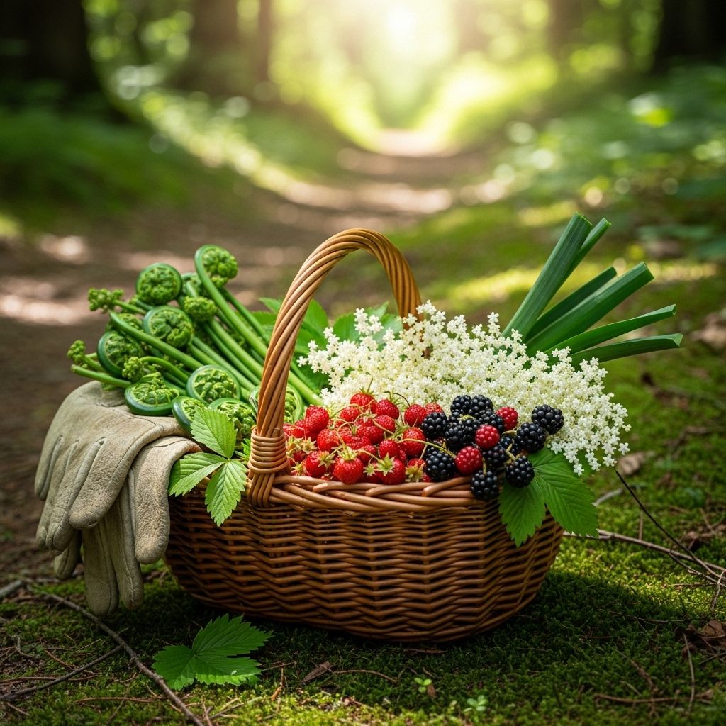 Discover a diverse range of edible wild plants to forage throughout summer safely and sustainably.