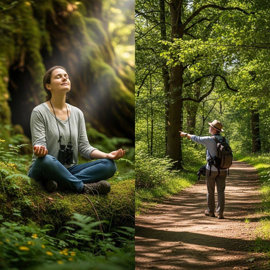 Slow down, open your senses, and uncover hidden paths to stress relief.