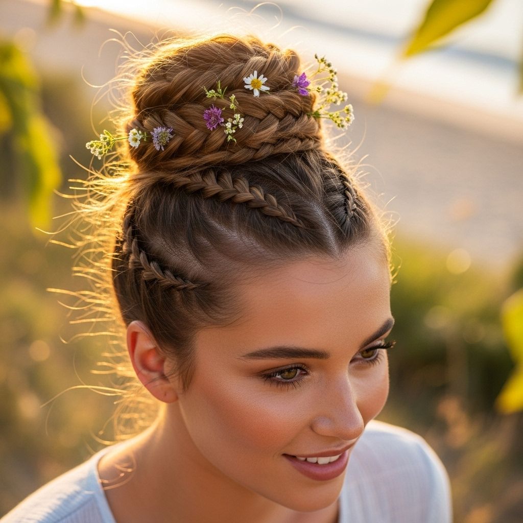 Discover step-by-step how to create stunning freestyle braided buns—a protective, playful style that beats summer heat.