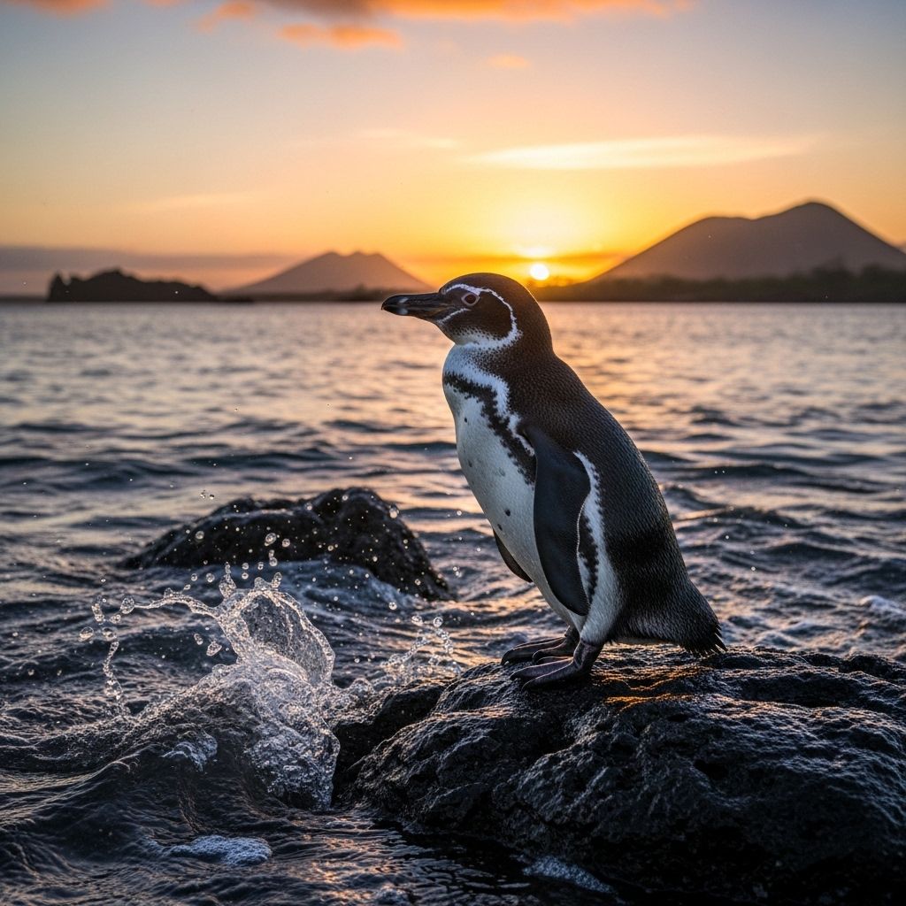 Rare and resilient: Discover the challenges, habitat, and conservation of the Galápagos Penguin.