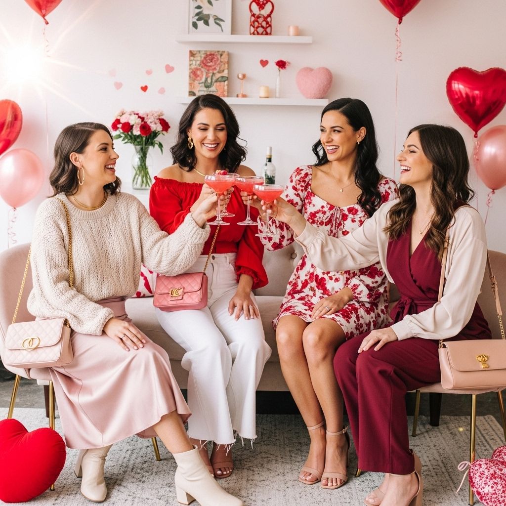 Find your perfect Galentine's Day look with outfit inspiration for every vibe, from cozy brunch to festive nights out with your besties.