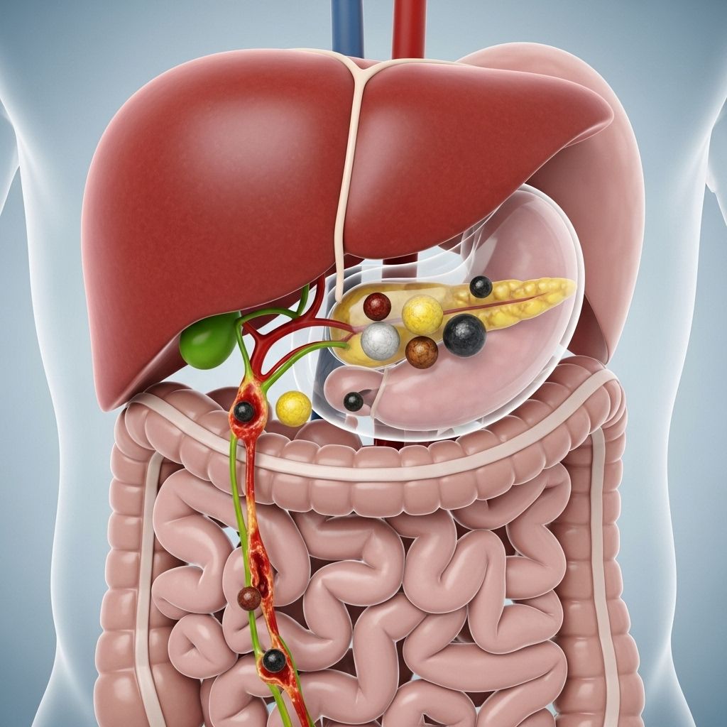 Comprehensive guide to gallstone disease: causes, risk factors, symptoms, diagnosis, treatments, and prevention strategies.