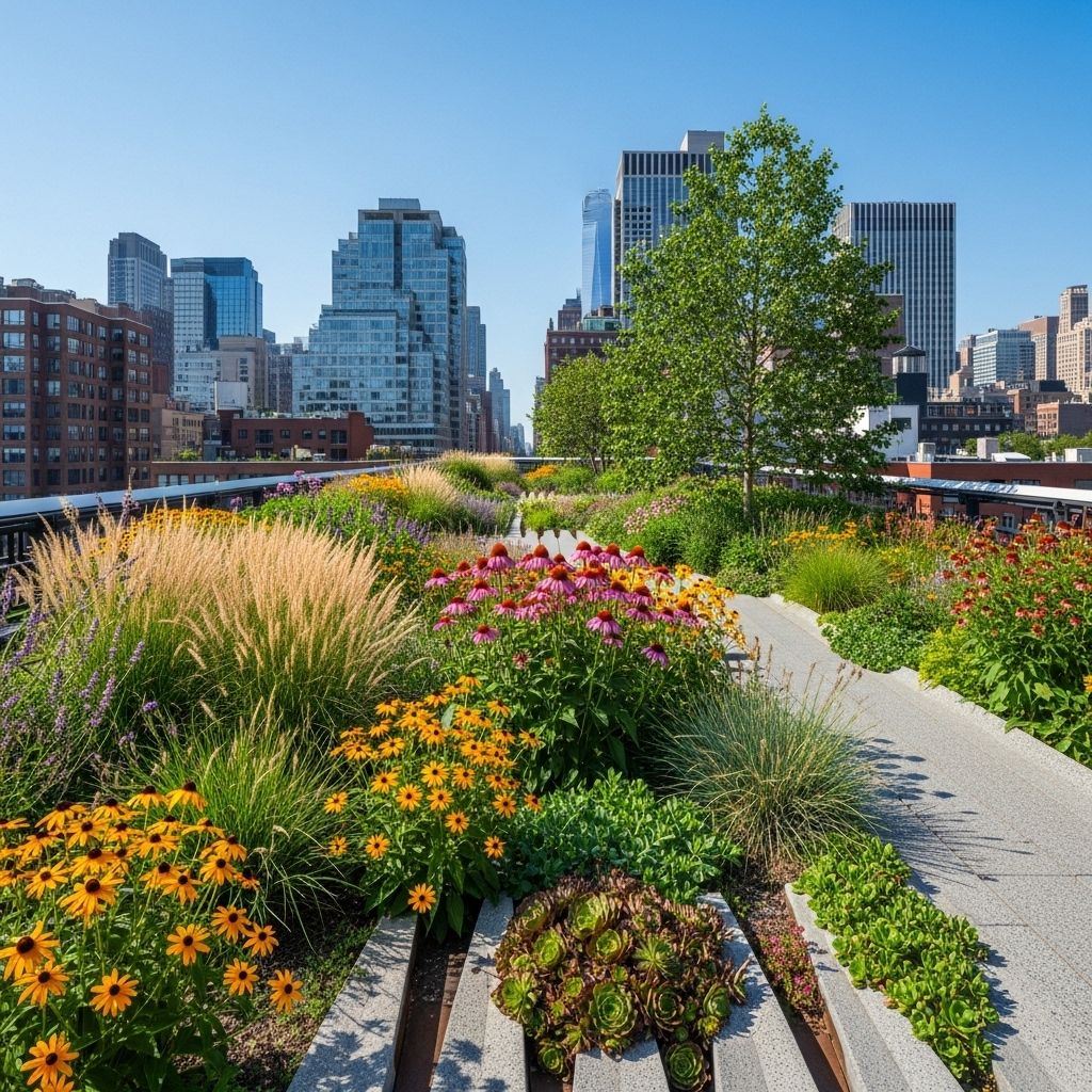Discover the naturalistic design, plant communities, and gardening lessons from NYC’s iconic elevated park, the High Line.