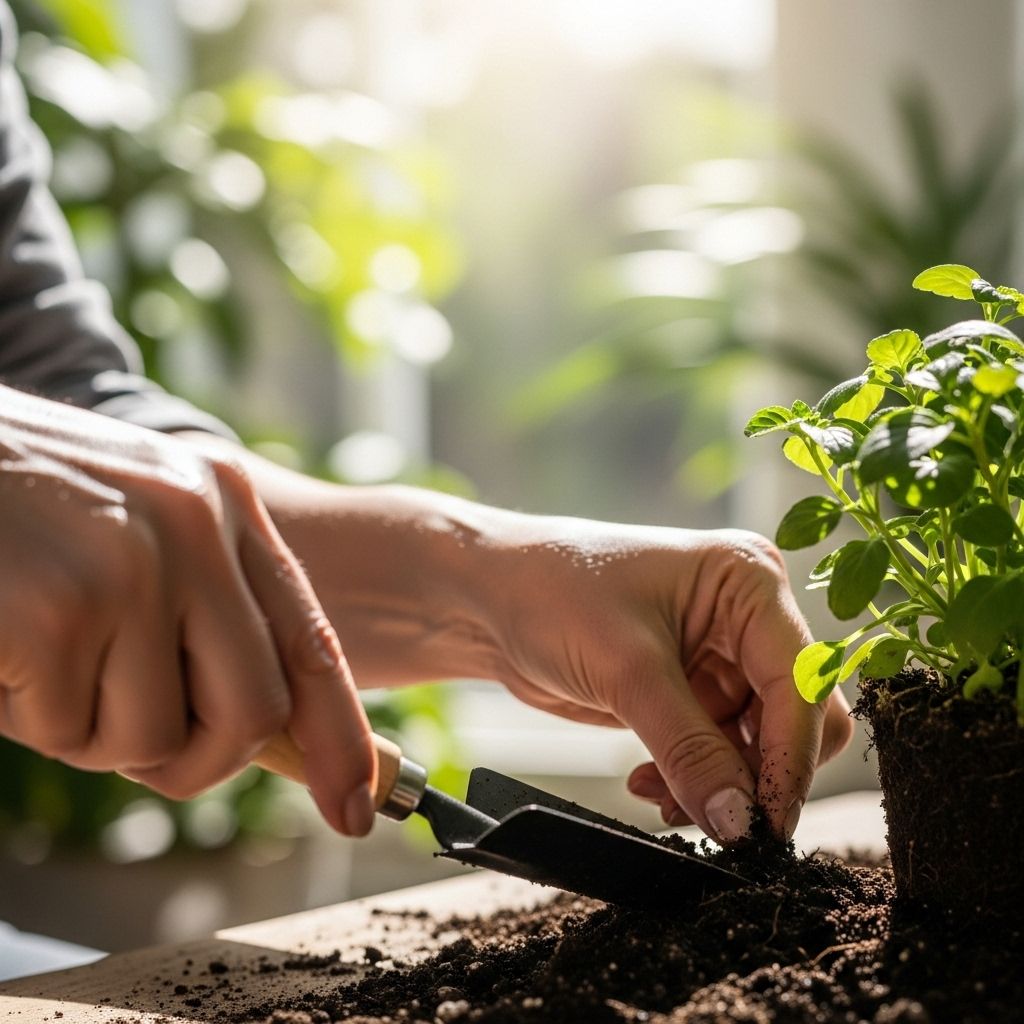 Gardening and Horticulture Therapy for Mindful Focus: Science, Strategies, and Holistic Benefits Hands-on plant care anchors awareness in the now, fostering calm and mental clarity.