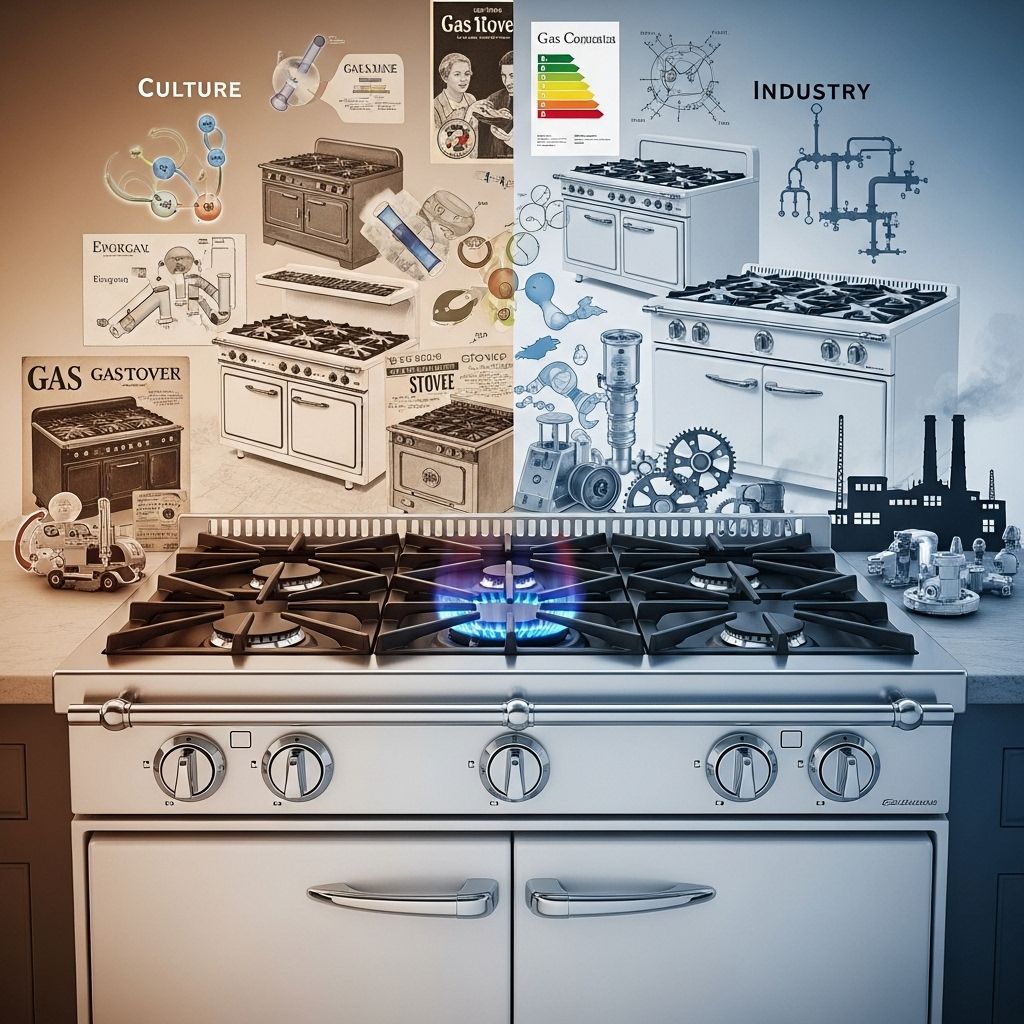 How the gas stove became a kitchen icon, the science behind its health and climate impacts, and why industry marketing continues unabated.