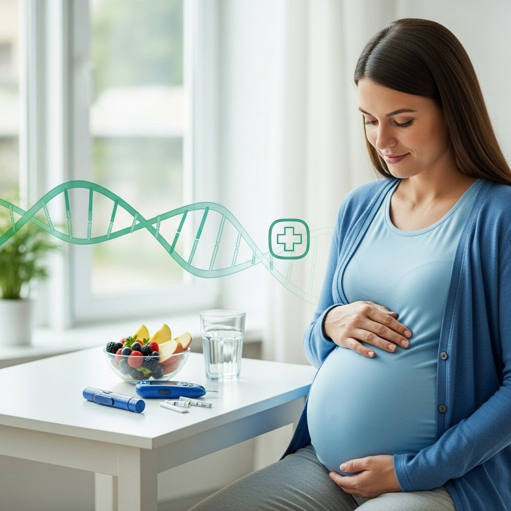 Comprehensive guide to gestational diabetes, covering symptoms, causes, risks, diagnosis, treatment and living well during pregnancy.