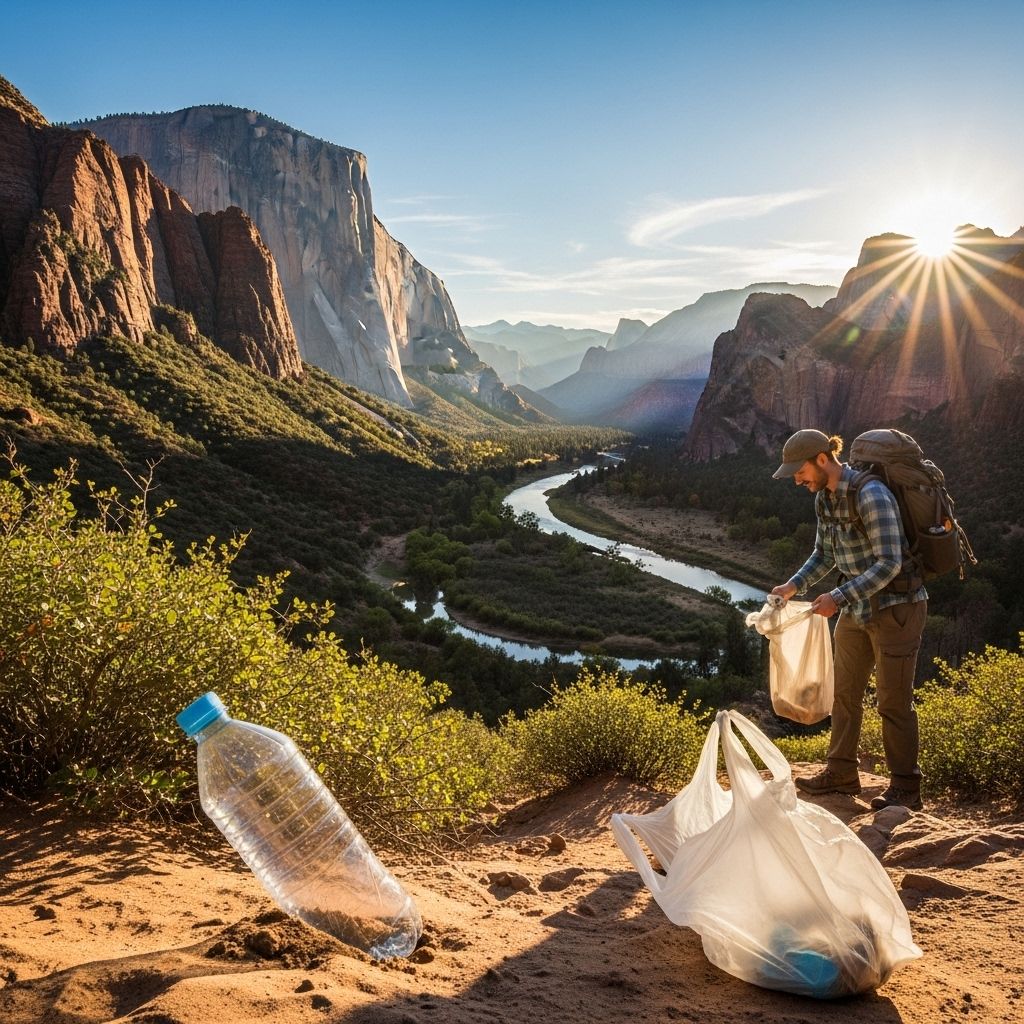 America’s national parks are drowning in plastic waste—learn why, and how individuals and policy can solve the problem.