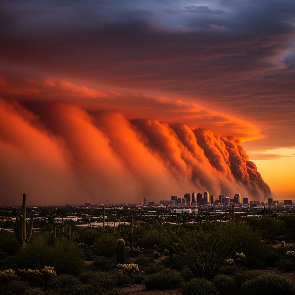 Discover the science, history, and human impact of Phoenix’s astonishing haboobs—towering desert dust storms that turn day to night.