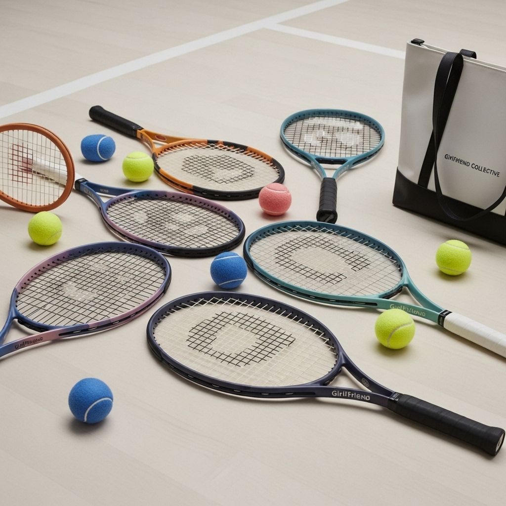 Explore Girlfriend Collective's preppy Racket Collection—sustainable, size-inclusive activewear inspired by vintage tennis style innovations.
