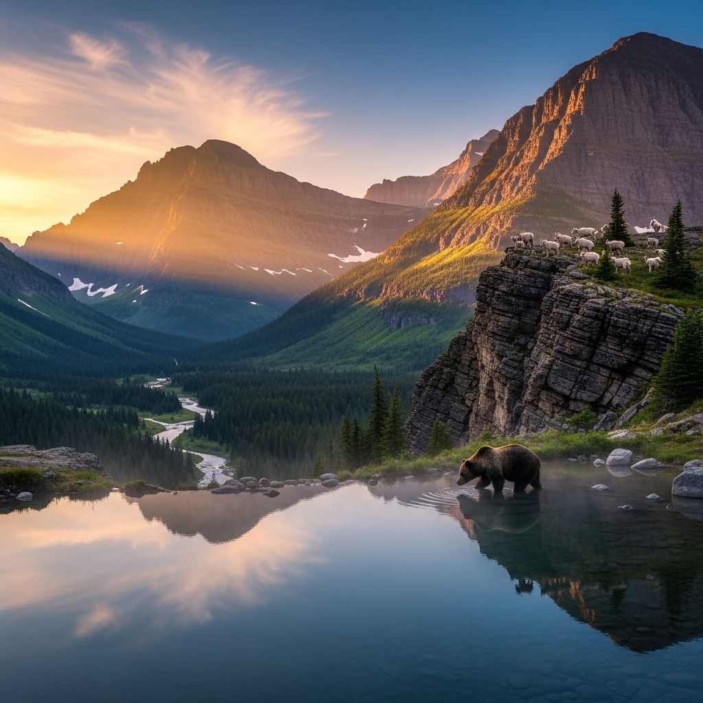 Discover the breathtaking beauty and rich biodiversity of Glacier National Park, where pristine landscapes harbor iconic wildlife.