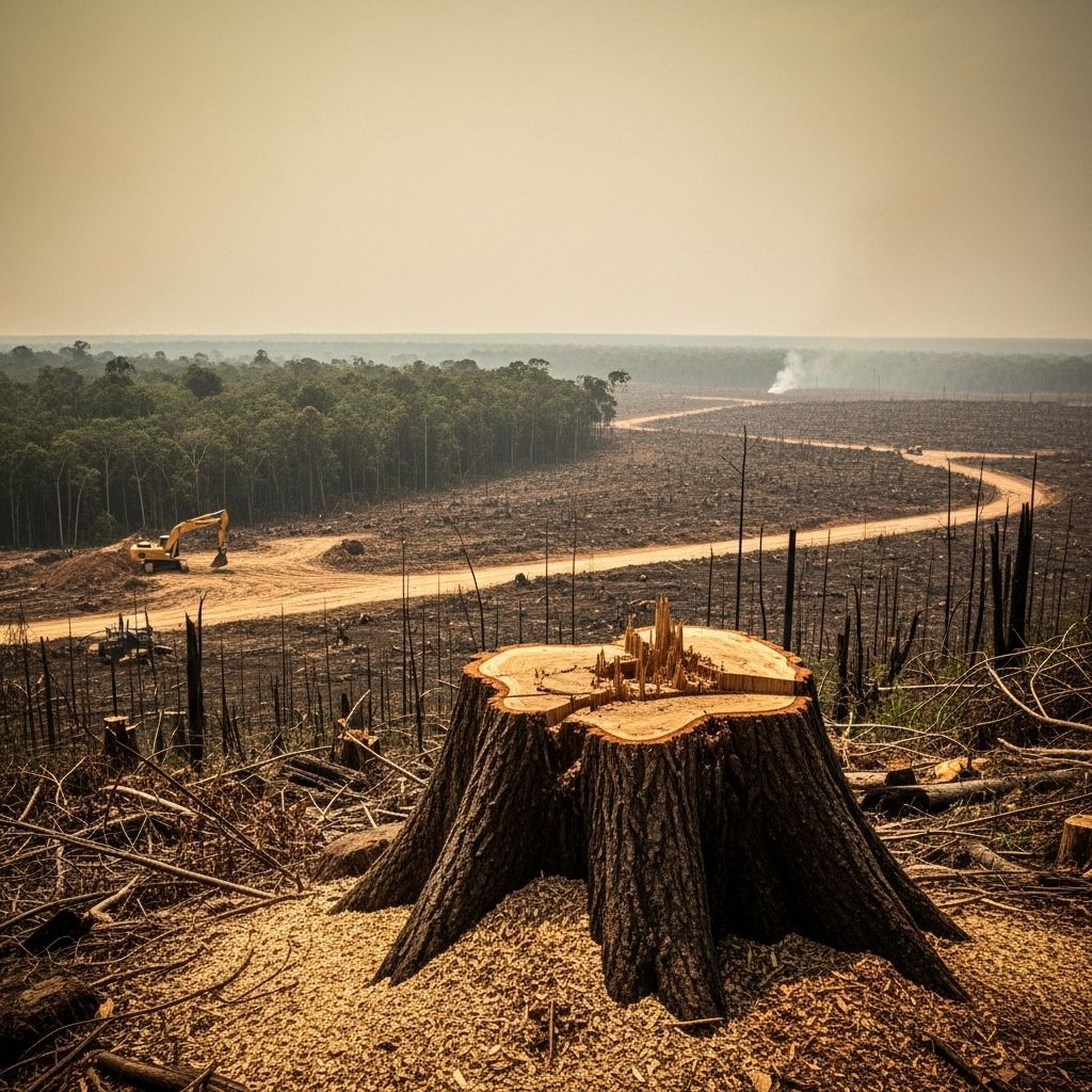 Despite international promises and progress, persistent drivers and weak enforcement undermine true forest protection.