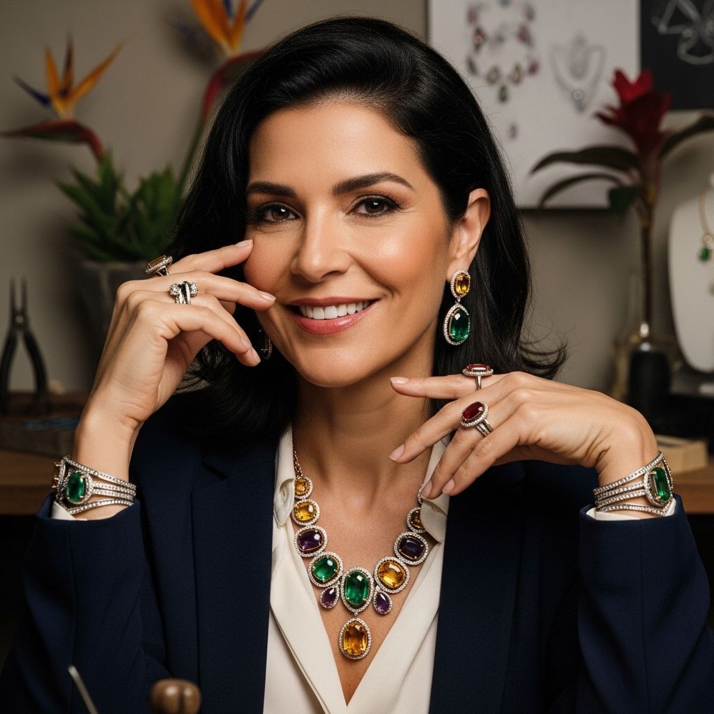 Discover how Brazilian designer Graziela Kaufman’s vibrant roots and passion for gems shape her stunning jewelry adored by celebrities.