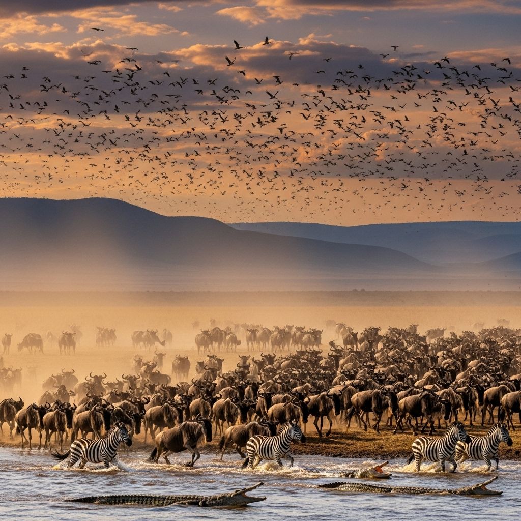 Explore the world’s most awe-inspiring animal migrations, from monarch butterflies flying across continents to wildebeest navigating dangerous plains.