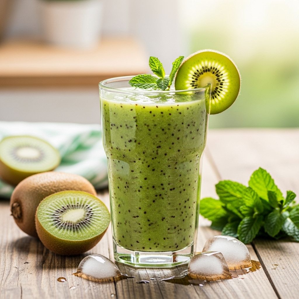 Learn how to create delicious, fiber-rich green kiwi smoothies packed with essential nutrients and energizing flavors.