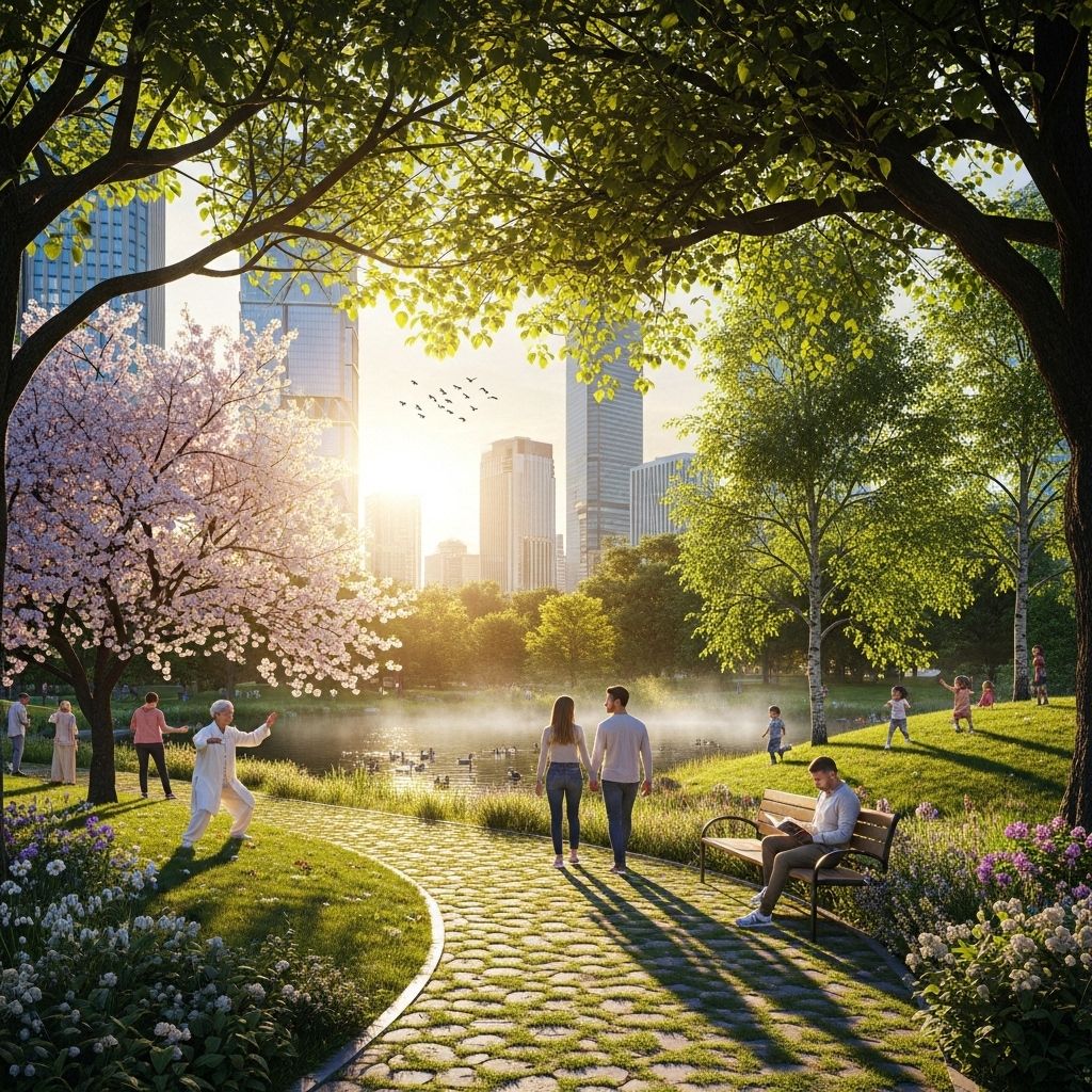 Exploring the vital role of parks and green public spaces in reducing social isolation and fostering connection in fast-growing cities.